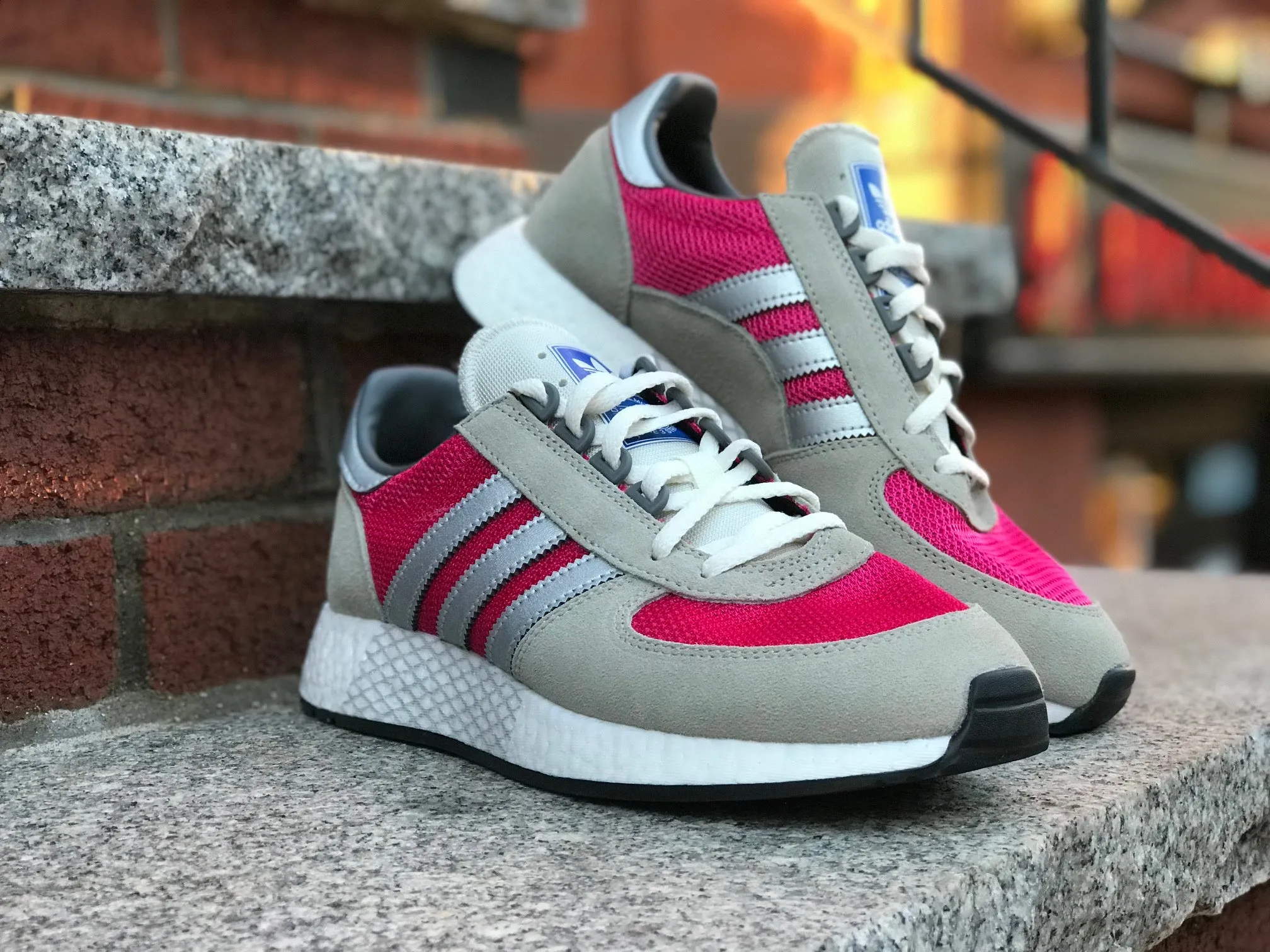 Adidas Marathon Tech Grey Silver Metallic Real Magenta G27417