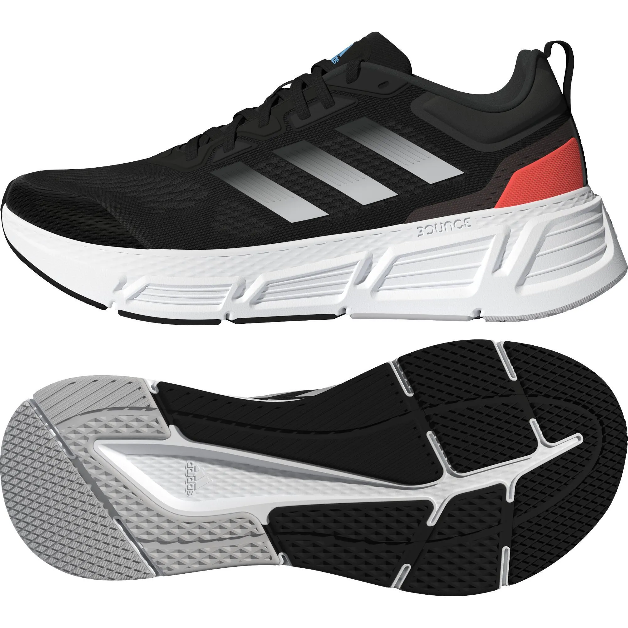 Adidas Questar men's sneakers black, black silver