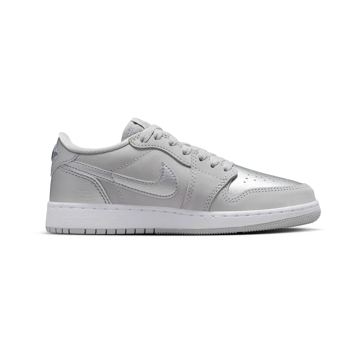 Air Jordan 1 Low OG Silver Big Kids' Shoes