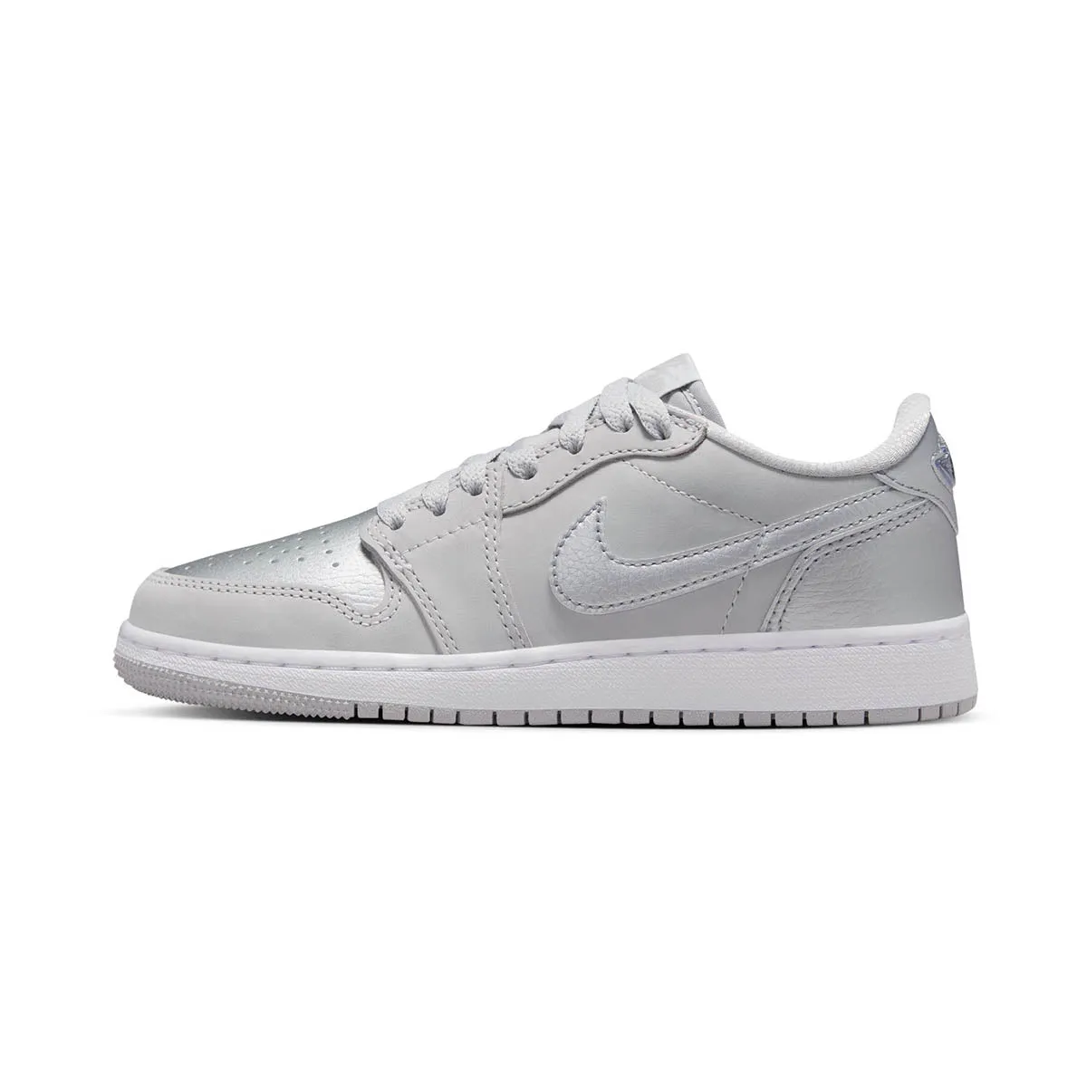 Air Jordan 1 Low OG Silver Big Kids' Shoes