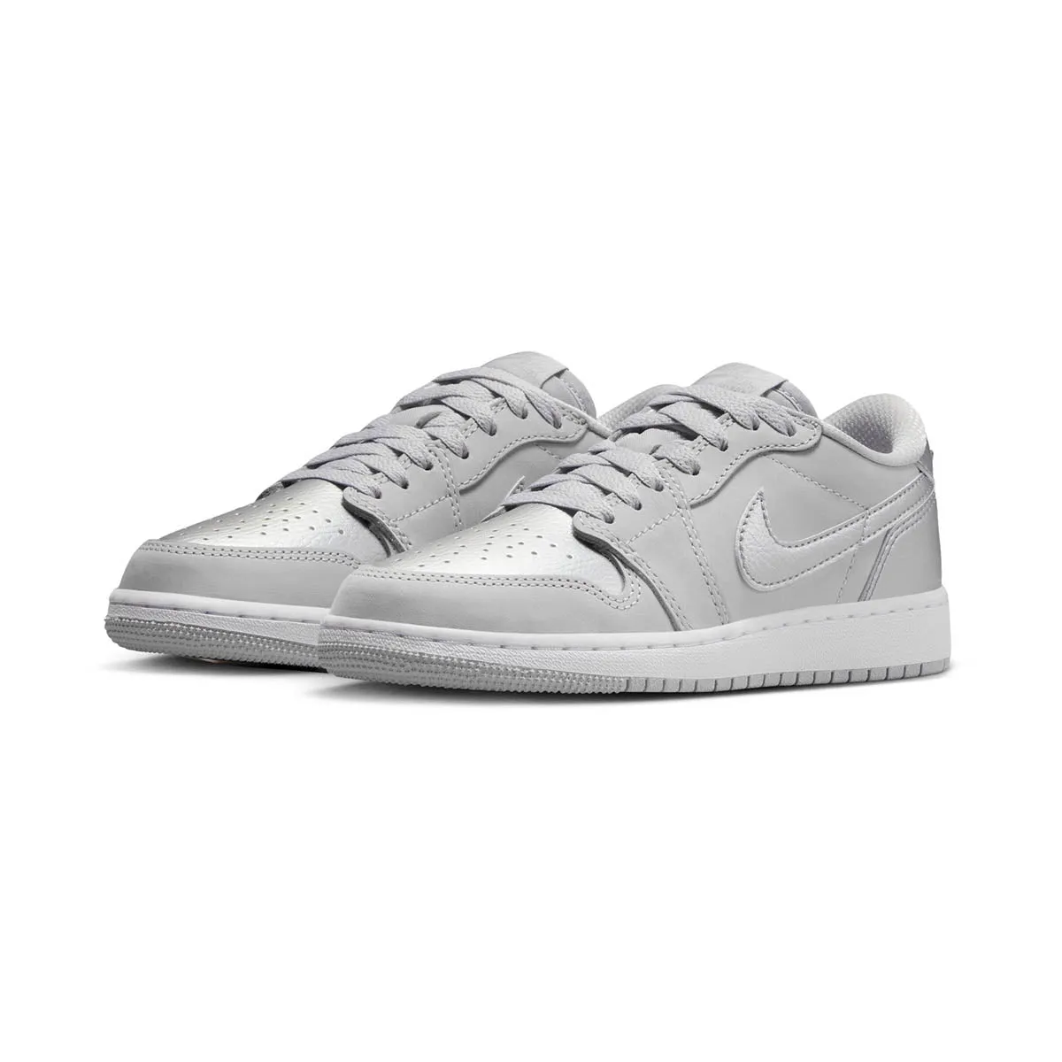 Air Jordan 1 Low OG Silver Big Kids' Shoes