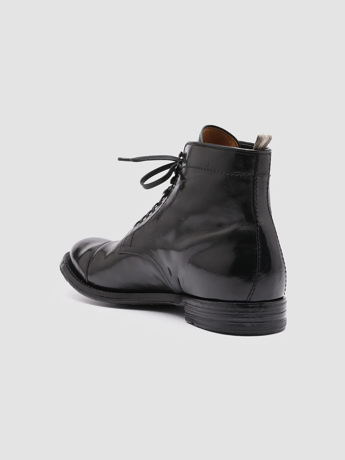 ANATOMIA 016 - Black Leather Ankle Boots