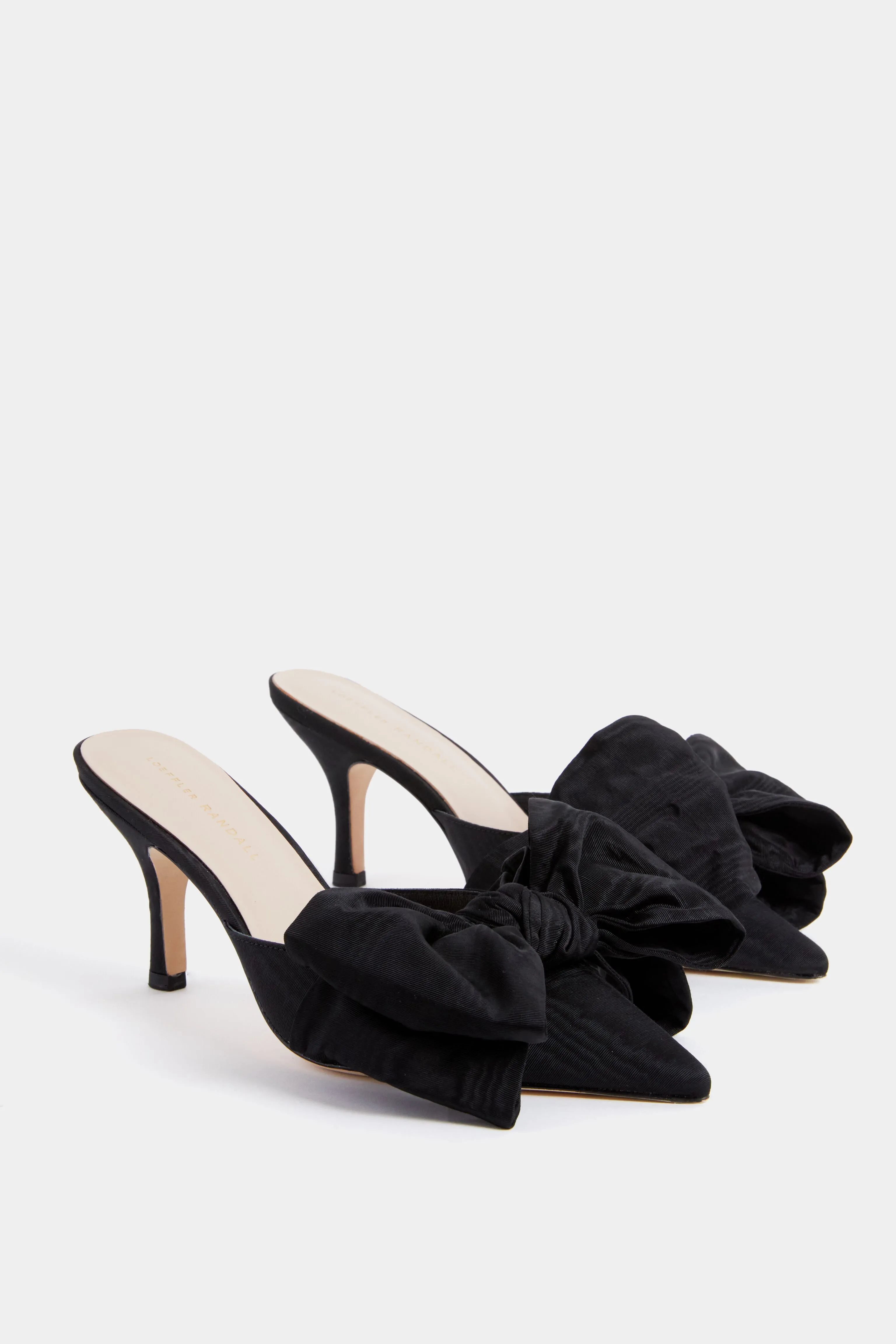 Black Margot Bow Heels