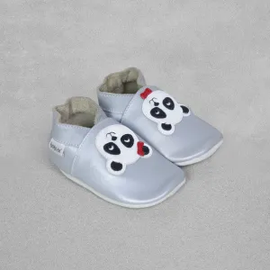 Bobux Soft Sole Baby Shoe 'Silver Panda' - Large /15-21 months