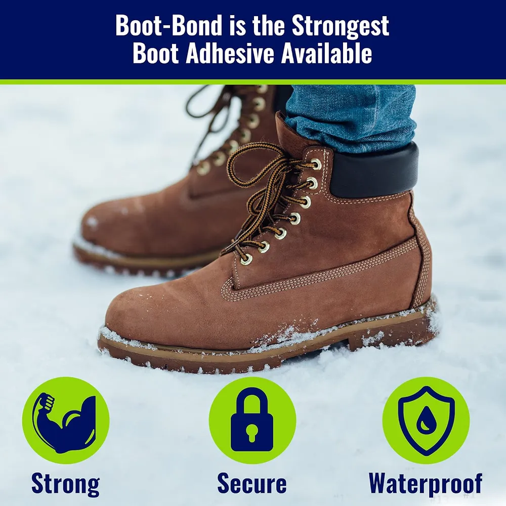 Boot Bond Boot Glue | Quick Dry Boot Repair Formula Works in Seconds | Tough But Flexible Glue Seal