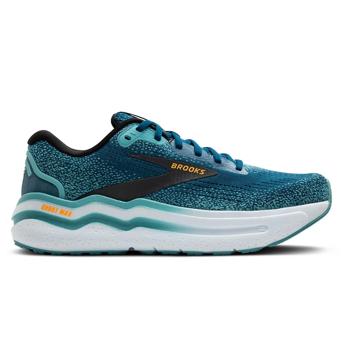 Brooks Ghost Max 2 Mens | Moroccan Blue/aqua/orange Pop