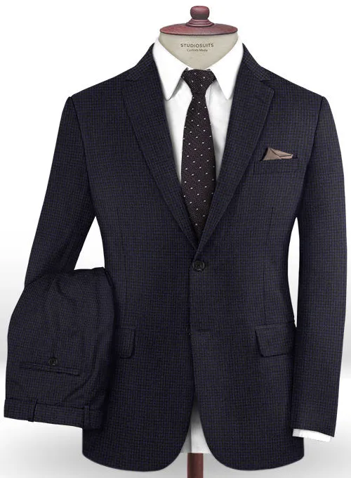 Caccioppoli Dapper Dandy Chillo Dark Blue Wool Suit