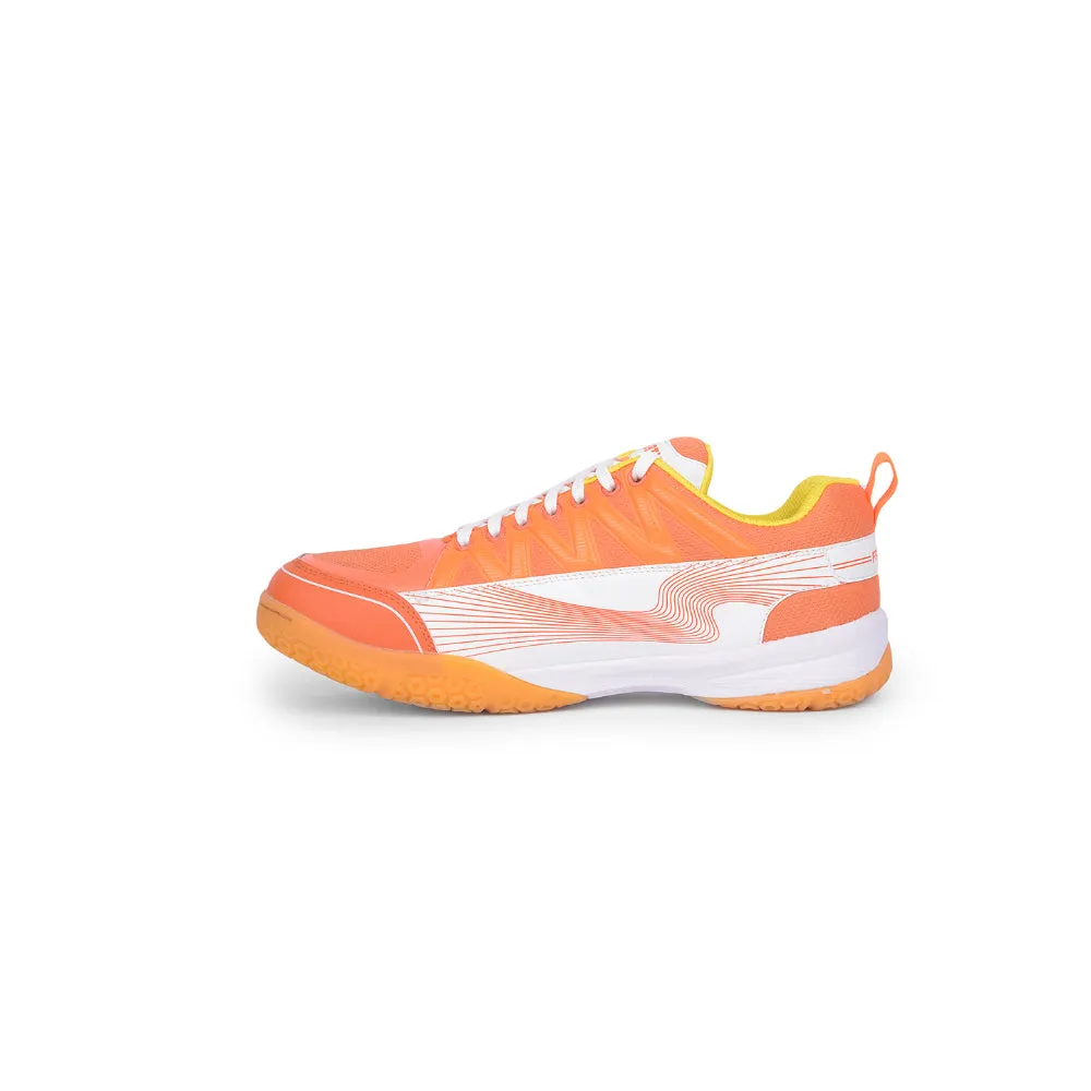 FREEDOM Sports Orange Badminton Shoes For Men GRIPPER-01 By Liberty