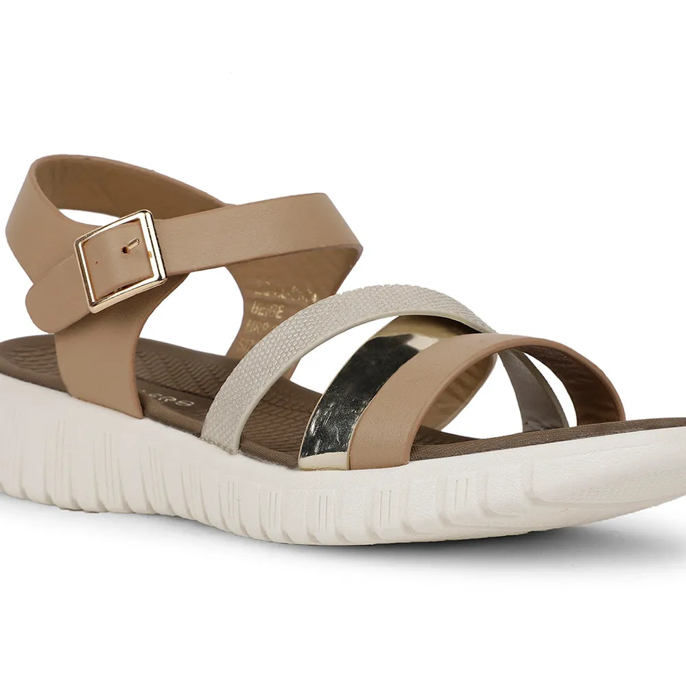 Healers Casual Beige Sandal For Women ZQ-AL-SN04 By Liberty