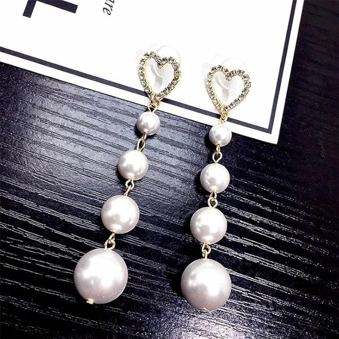 Heart shape pearl Earrings