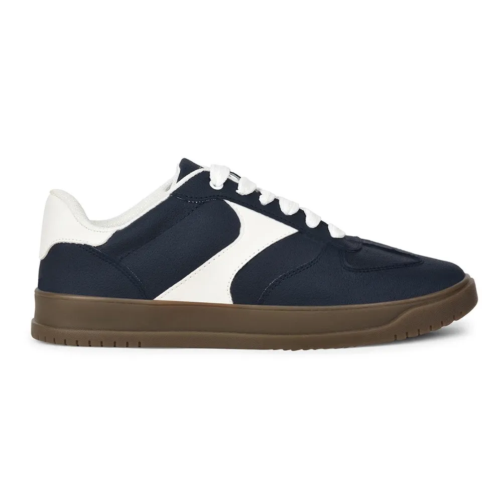 Leap7x Casual Navy Blue Lacing Sneakers For Men SPORTSTAR7 By Liberty