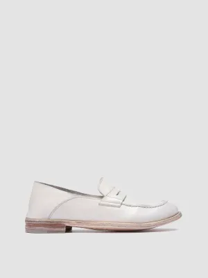 LEXIKON 516 - White Leather Loafers