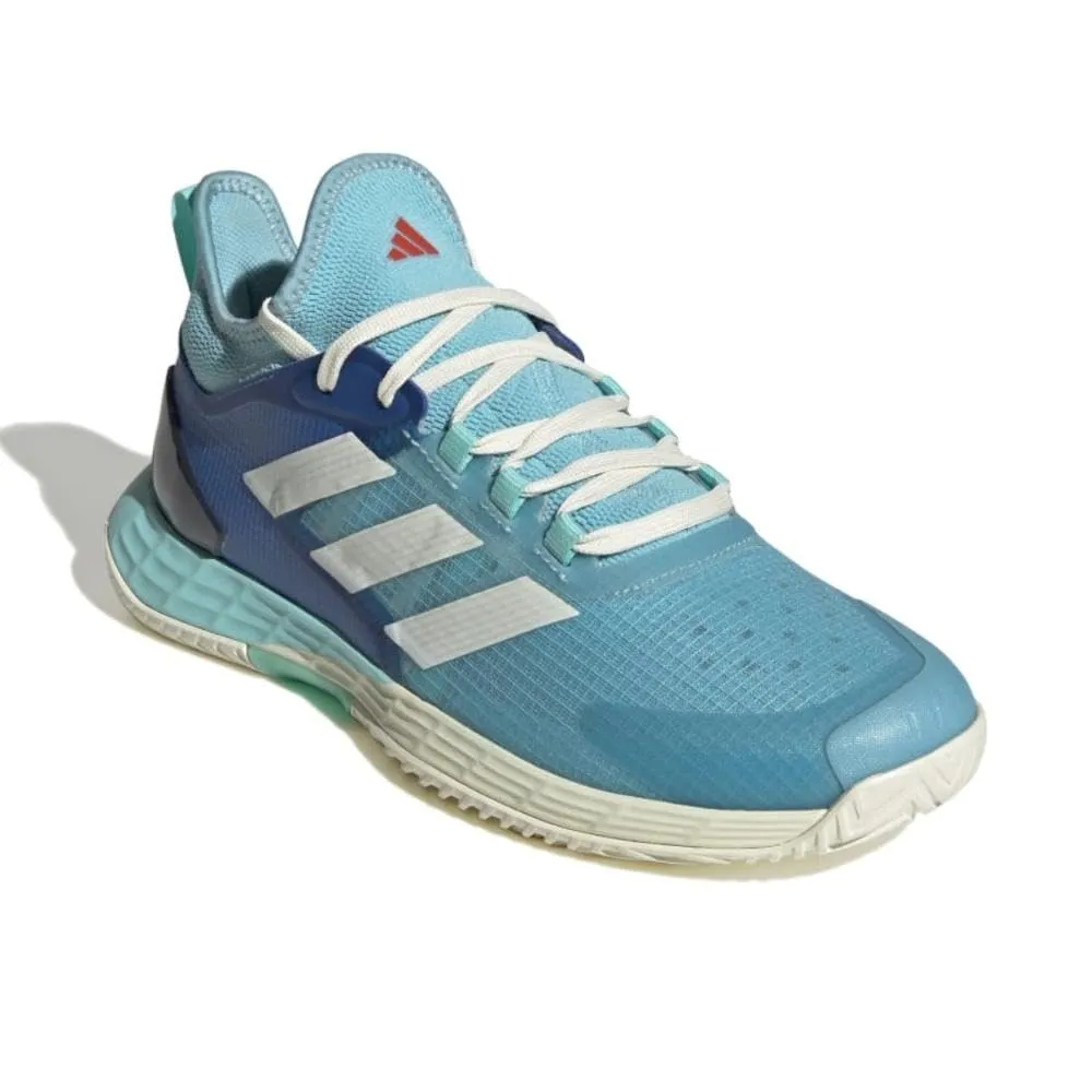 Men's Adizero Ubersonic 4.1 Tennis Shoe (Light Aqua/Off White/Flash Aqua)