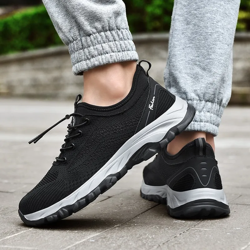 Men's Casual Shoes Summer Breathable Mesh Sneakers Rubber Sole Non-Slip Men's Walking Shoes Outdoor Fashion Men Shoes Size 35-45