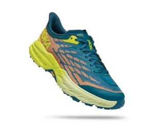 Men's Hoka Speedgoat 5 Color: Blue Coral/Primrose (WIDE WIDTH)