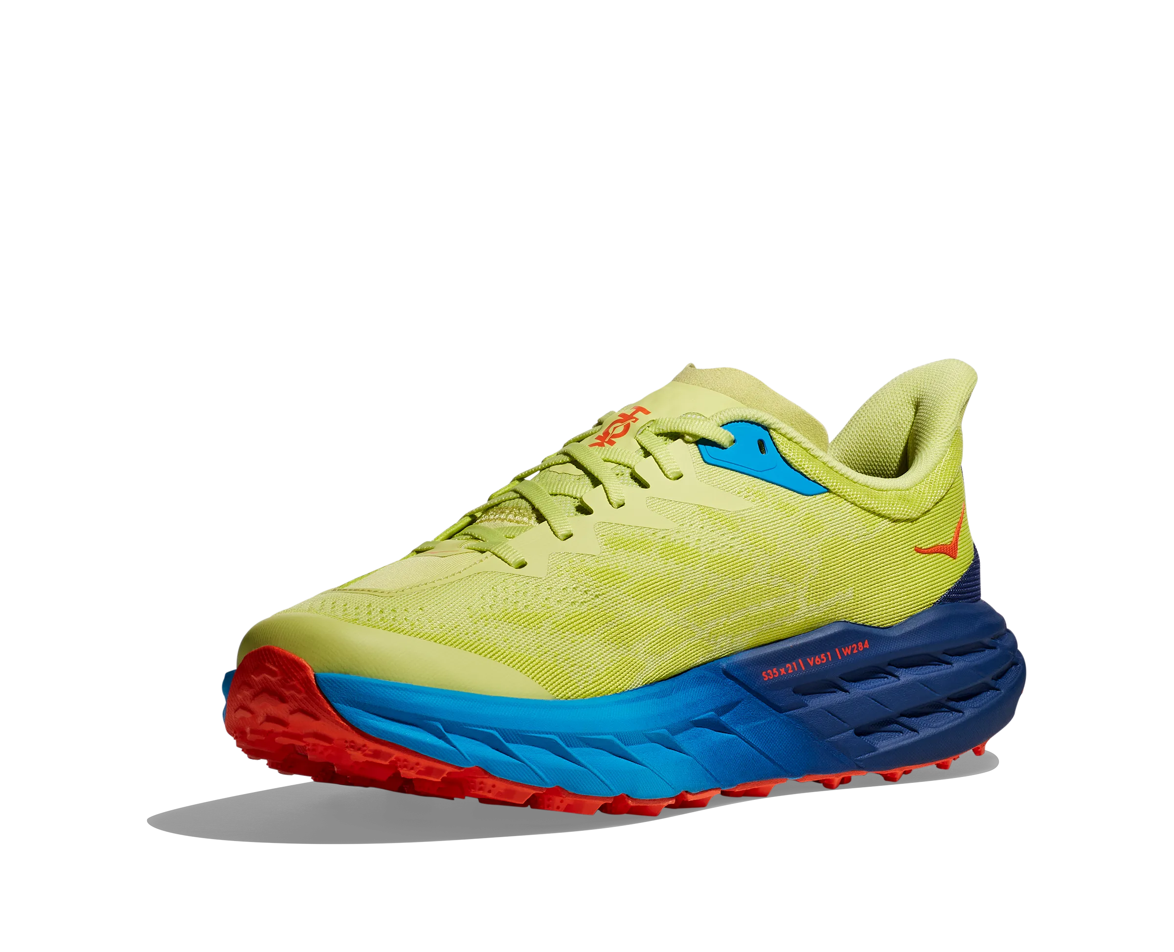 Men's Hoka Speedgoat 5 Color: Citrus Glow/Evening Primrose