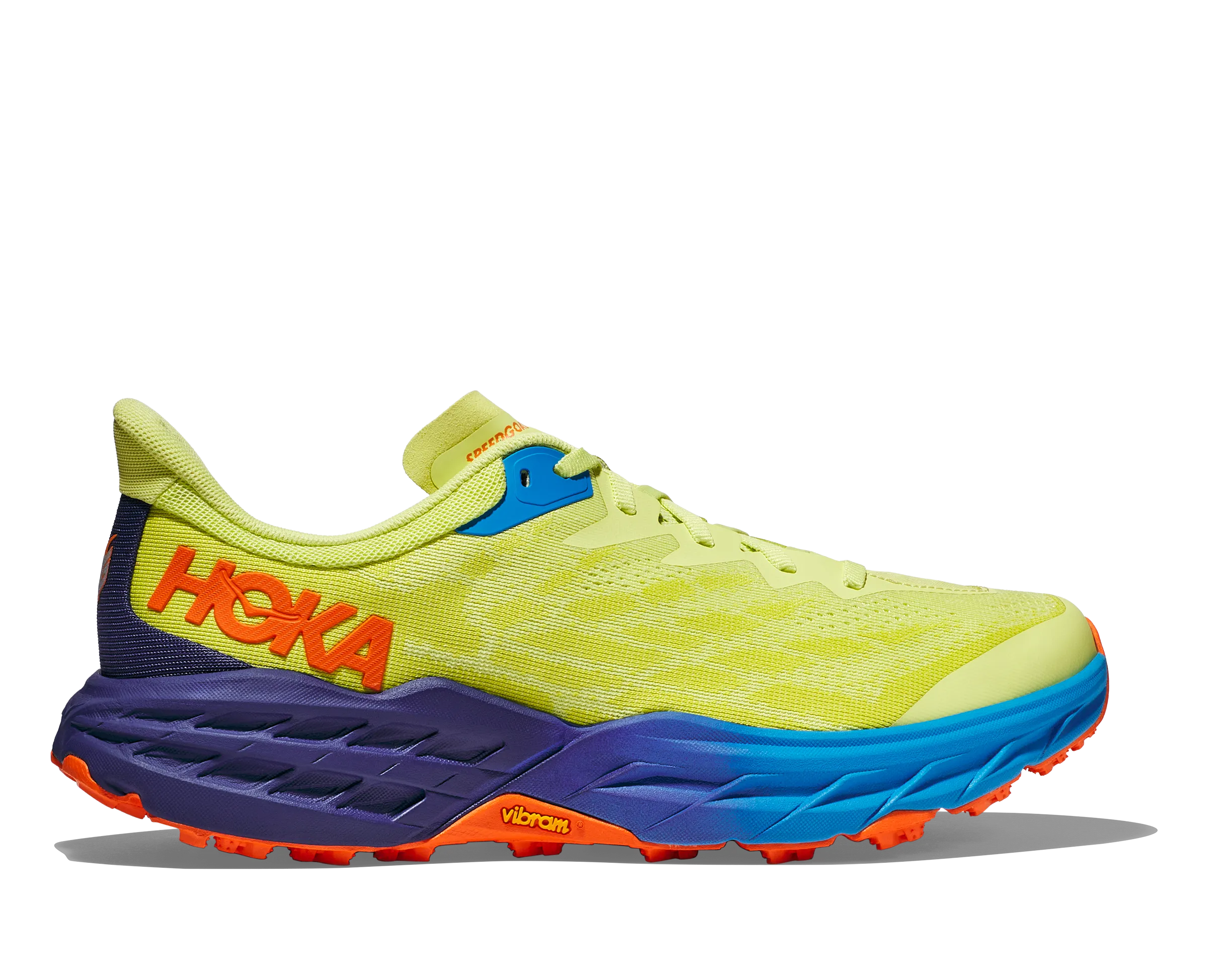 Men's Hoka Speedgoat 5 Color: Citrus Glow/Evening Primrose