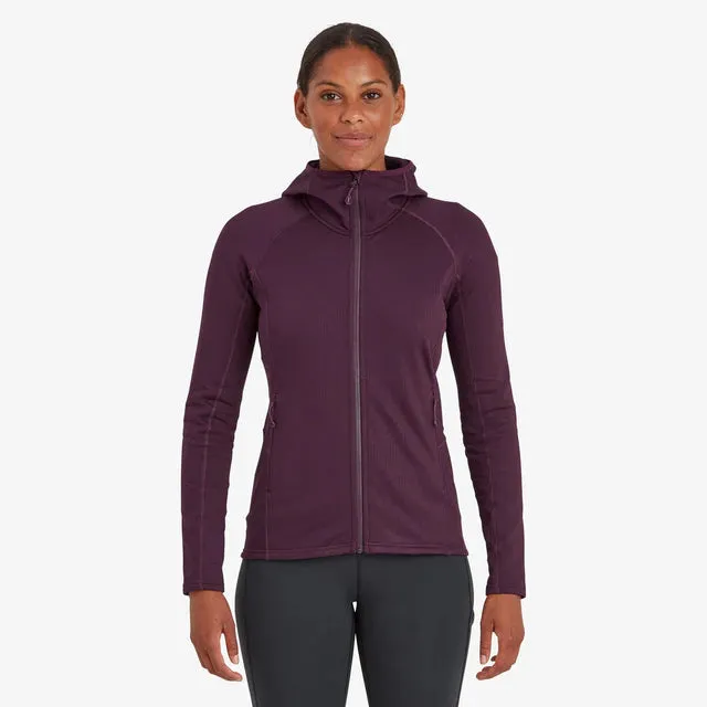 Montane Women's Protium Hooded Fleece Jacket - Saskatoon Berry