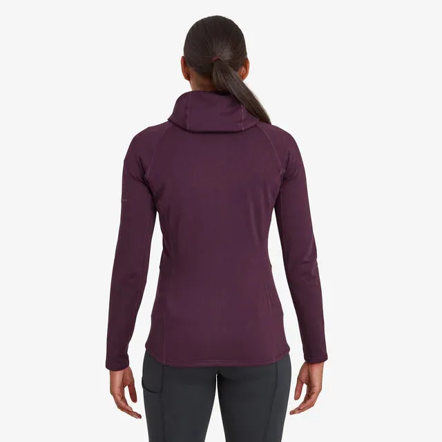 Montane Women's Protium Hooded Fleece Jacket - Saskatoon Berry