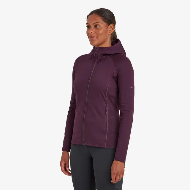 Montane Women's Protium Hooded Fleece Jacket - Saskatoon Berry