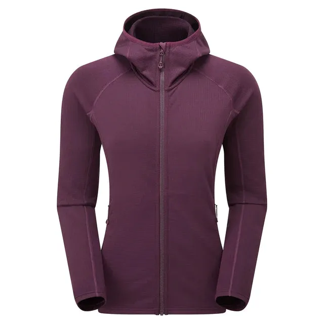 Montane Women's Protium Hooded Fleece Jacket - Saskatoon Berry