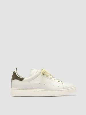 MOWER 002 - White Leather and Suede Low Top Sneakers