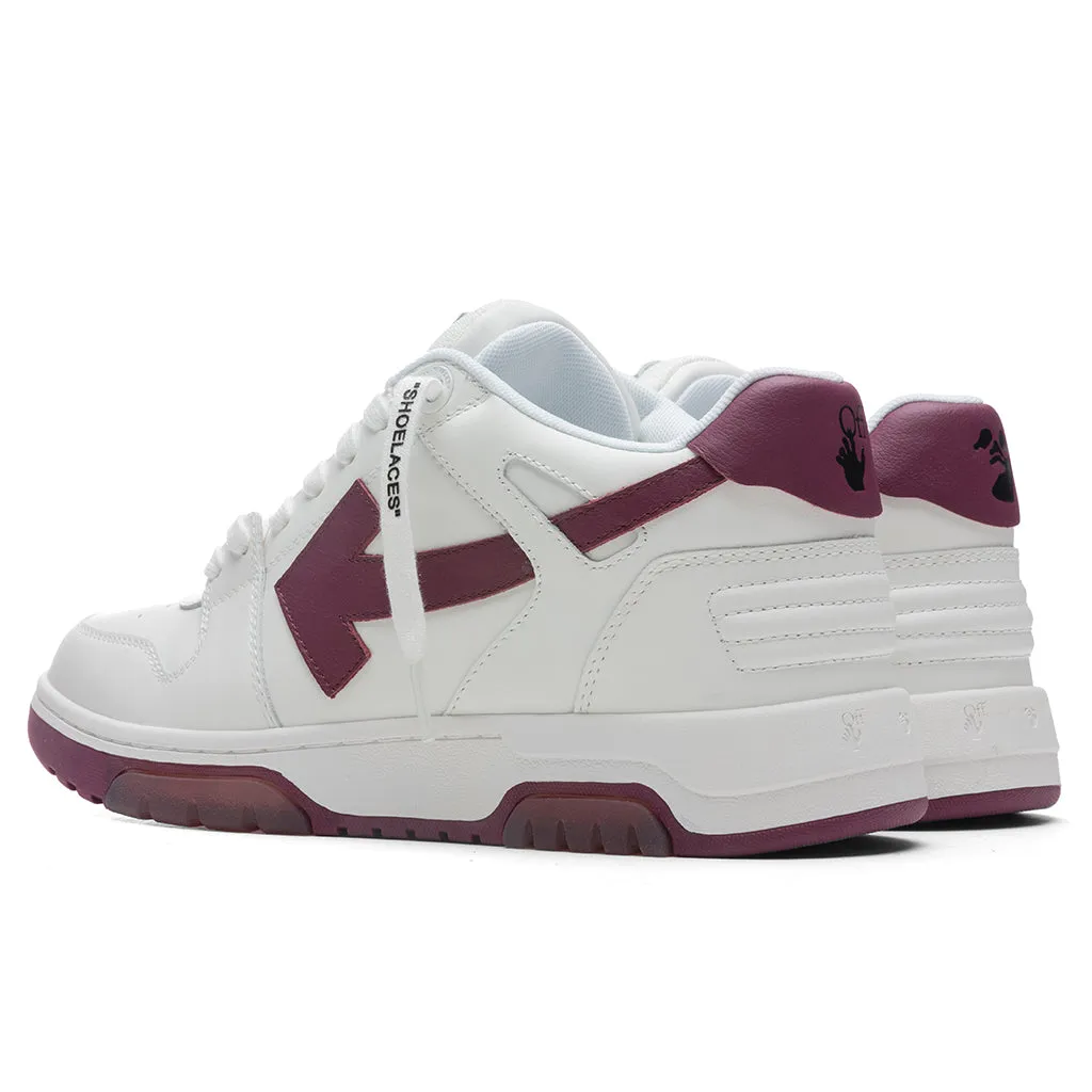 Out of Office Calf Leather - White/Violet