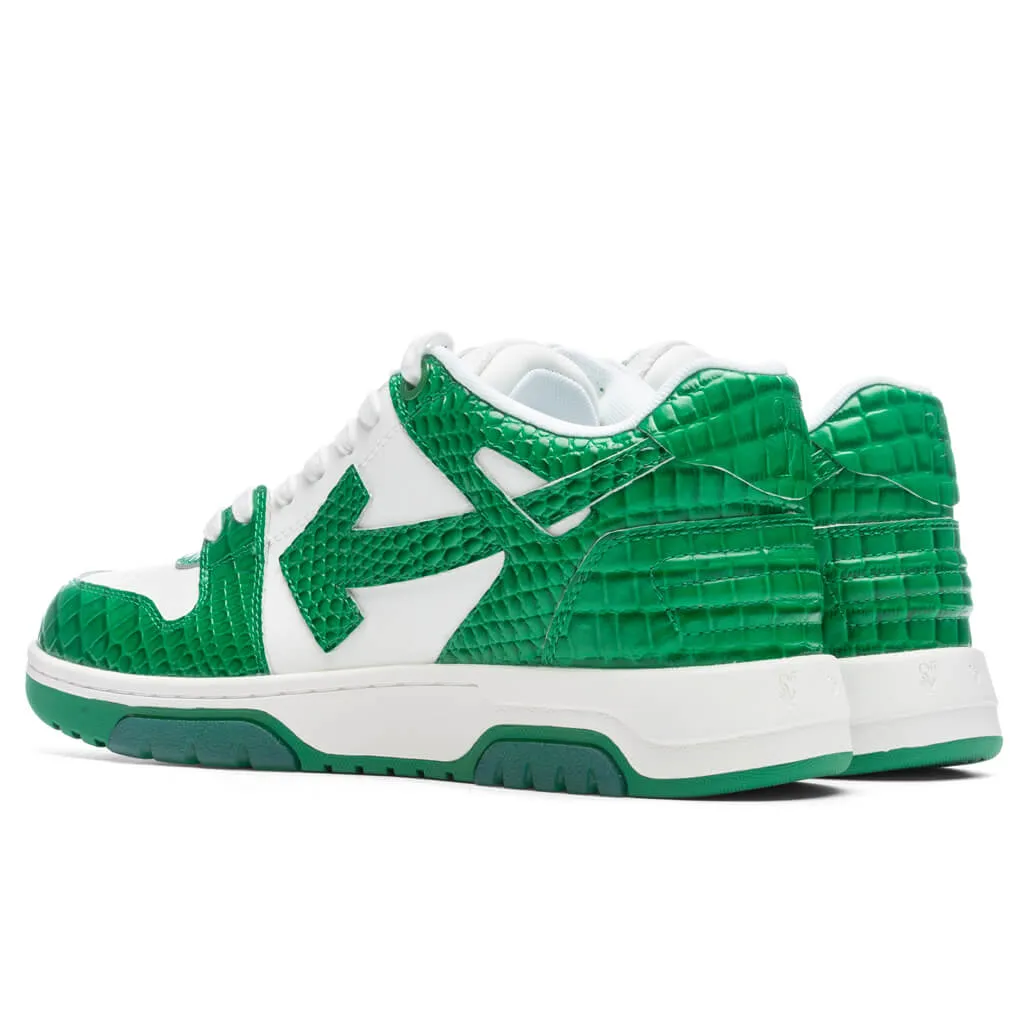 Out of Office Croco Print Lea - White/Green