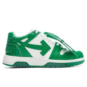 Out of Office Croco Print Lea - White/Green