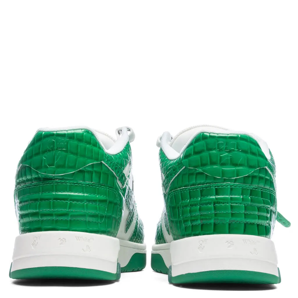 Out of Office Croco Print Lea - White/Green