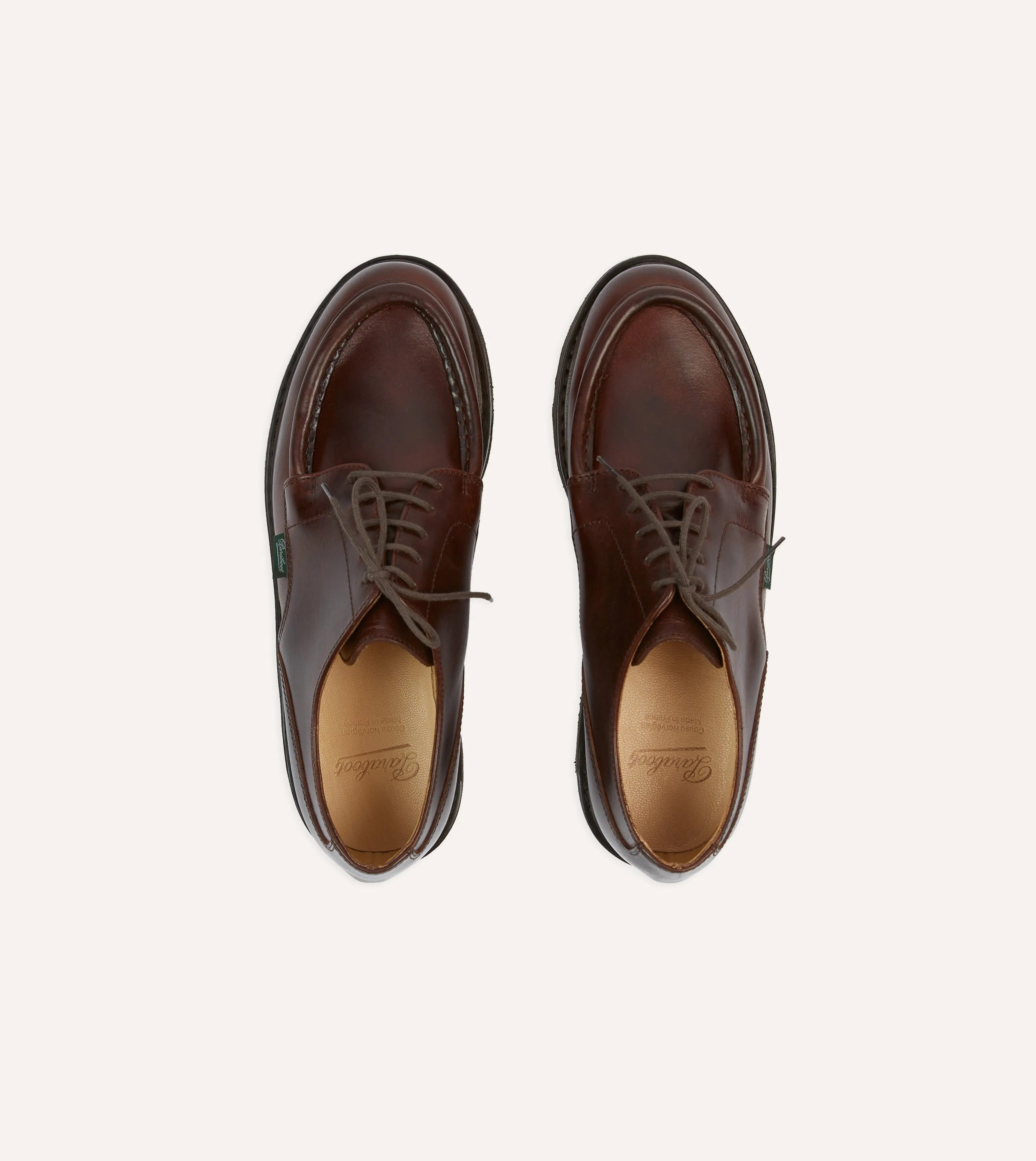 Paraboot Villandry Brown Calf Leather Derby Shoe