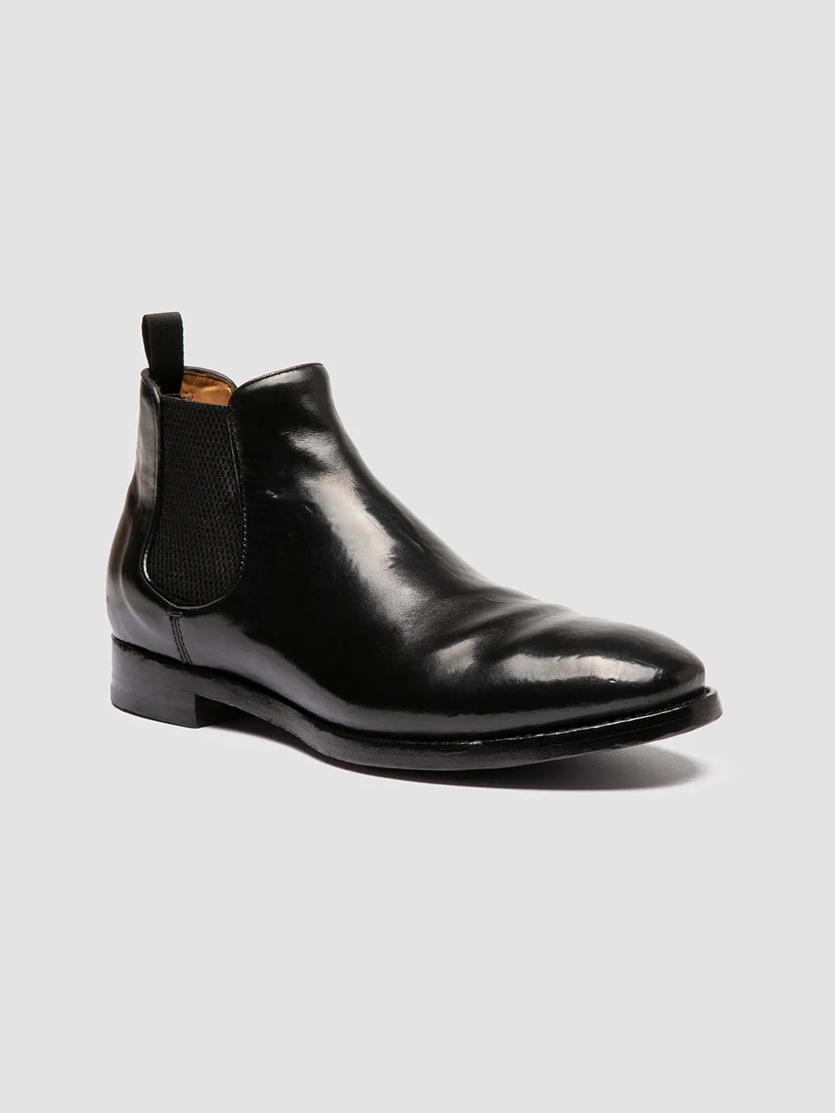 PROVIDENCE 003 - Black Leather Chelsea Boots