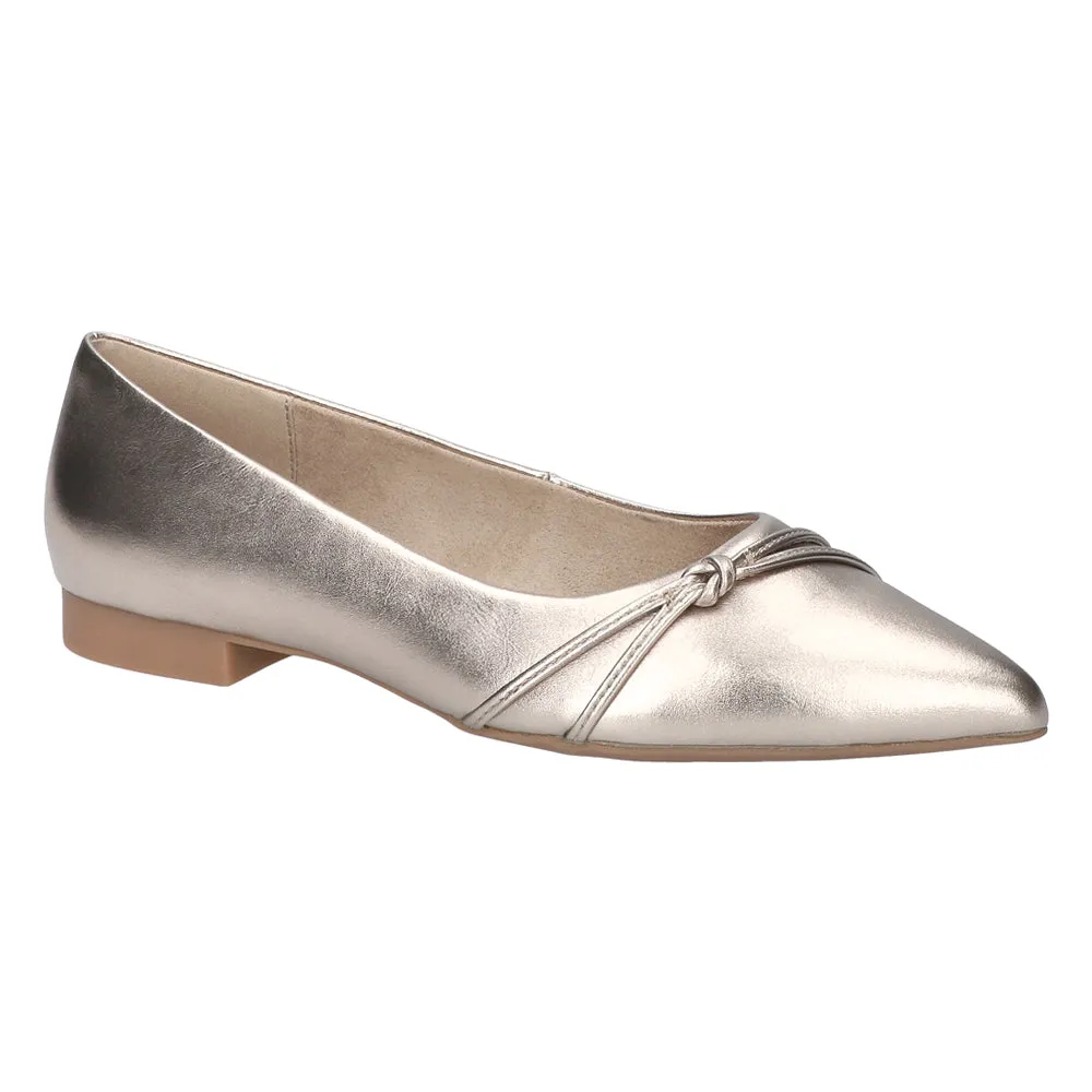 Rhea Metallic Ballet Flats