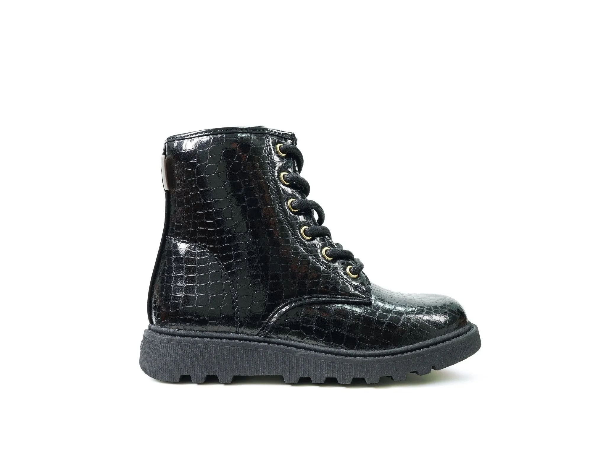 STELLA - Patent Croc Boots