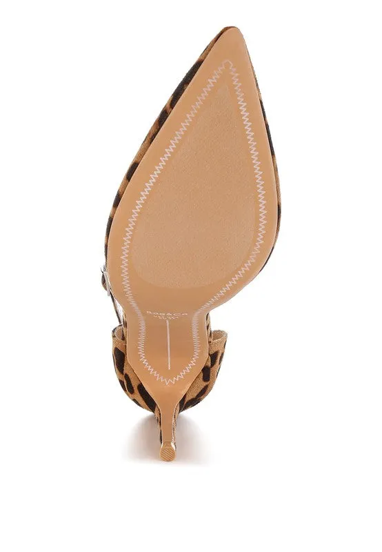 Ushra Microfiber Stiletto Sandals  - Online Exclusive