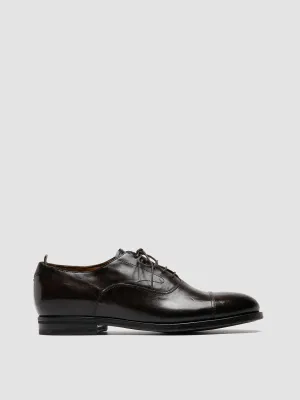 VANDERBILT CAOU 011 - Brown Leather Oxford Shoes