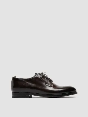 VANDERBILT CAOU 013 - Dark Brown Leather Derby Shoes