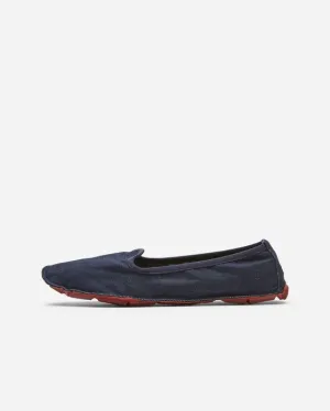 Vibram One Quarter Jeans Ladies Shoes Minimalist Footwear - Dark Blue/Brick