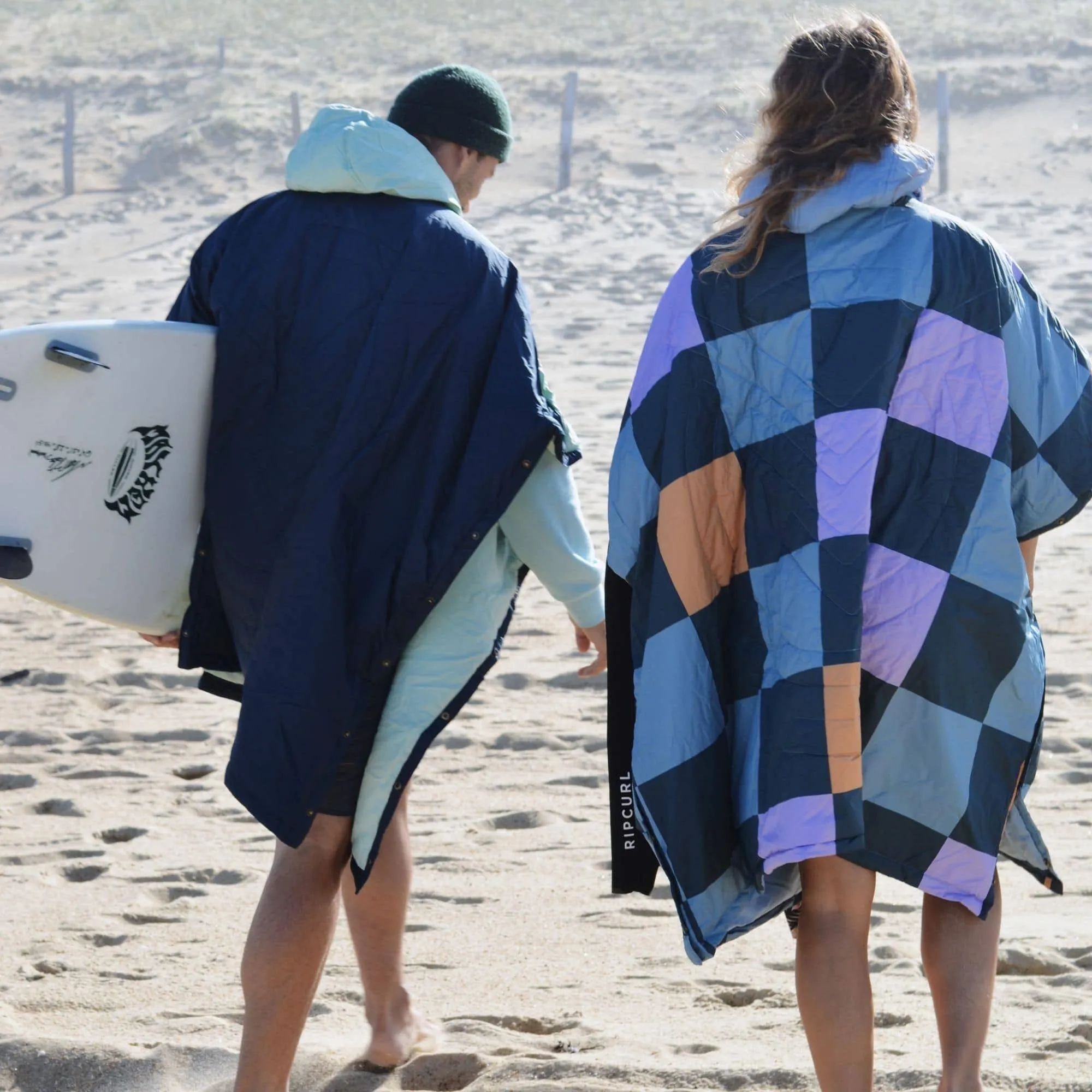 VOITED Trooper Outdoor Premium Poncho-Blanket - Ocean Navy / Cameo Green