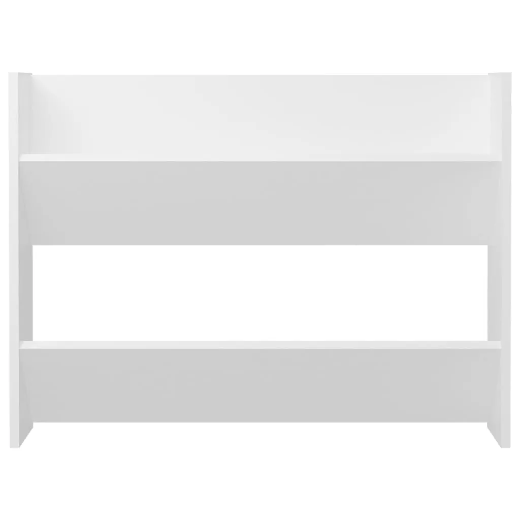 Wall Shoe Cabinet White 80x18x60 cm Engineered Wood