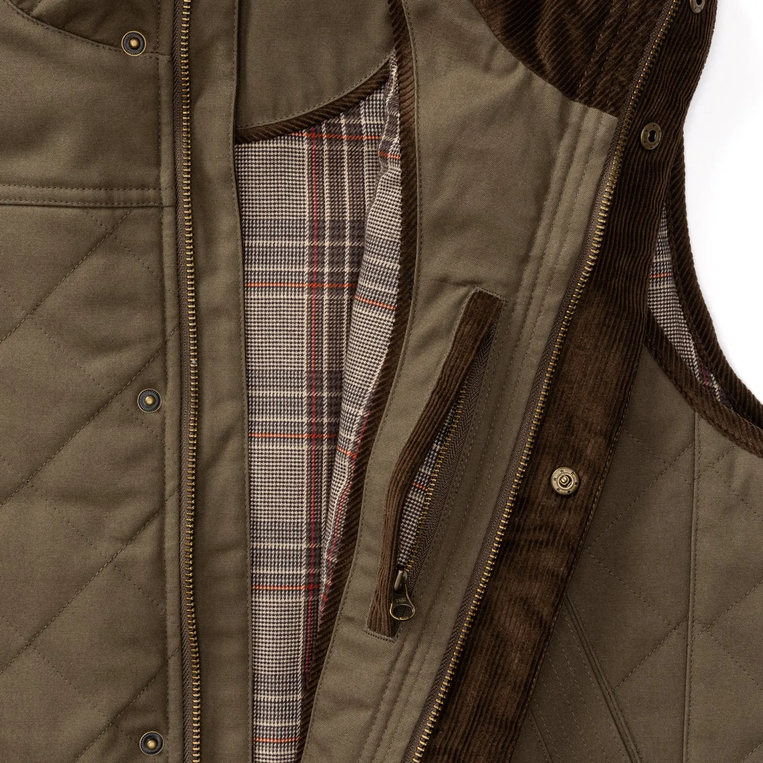 Waxed Duck Canvas Quilted Vest