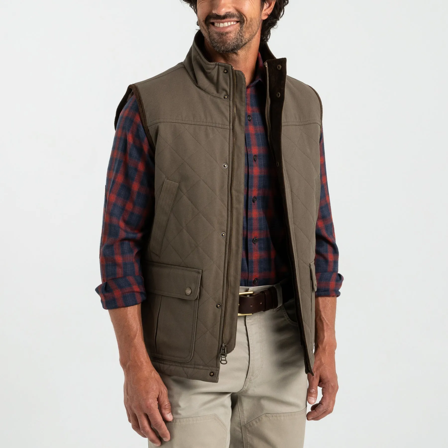 Waxed Duck Canvas Quilted Vest