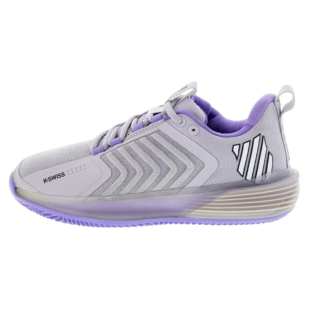 Women's Ultrashot 3 Clay Court Tennis Shoes Raindops and Paisley Purple