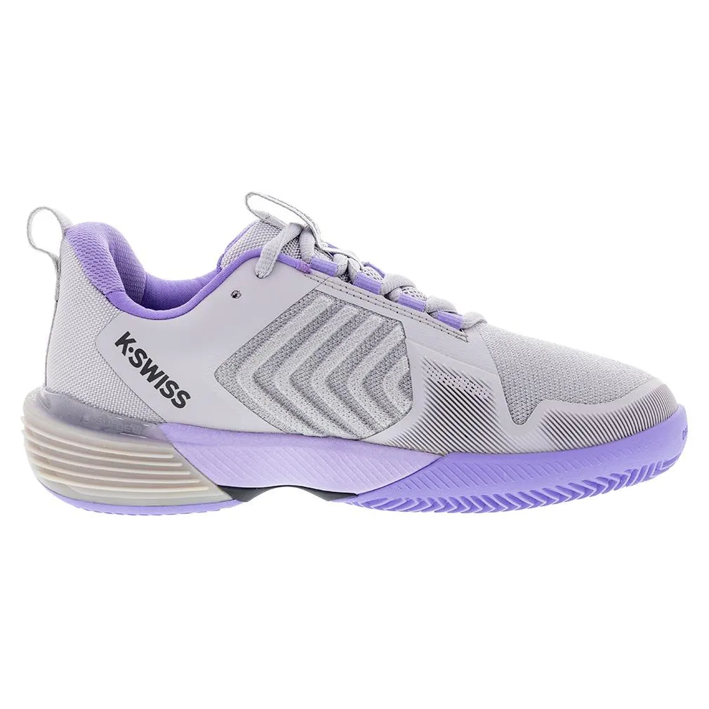 Women's Ultrashot 3 Clay Court Tennis Shoes Raindops and Paisley Purple